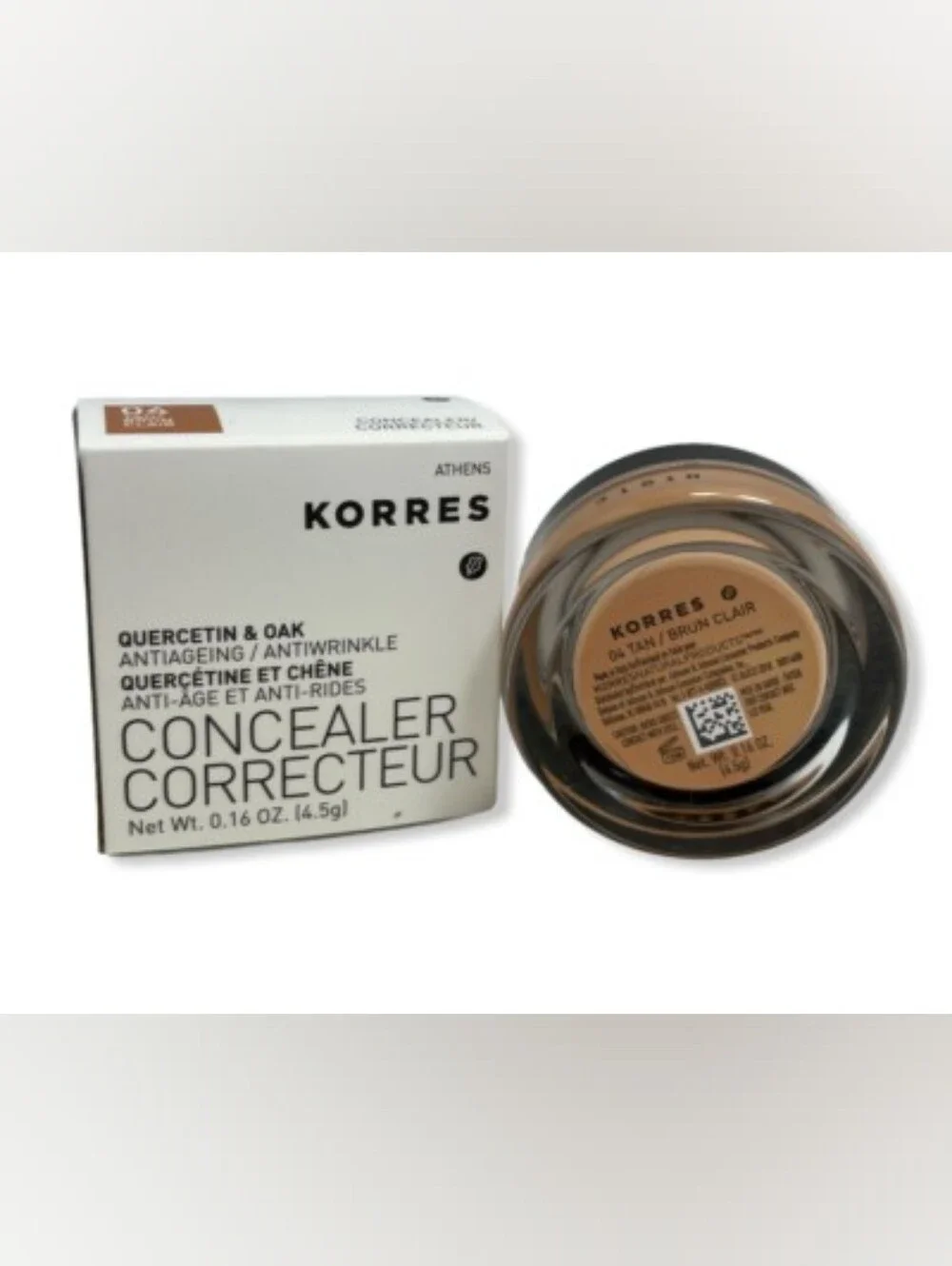 ❇️🧚‍♀️04 TAN Korres Quercetin & Oak Anti-aging Anti-Wrinkle Concealer NWT
